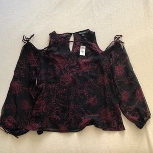 NWT Express Open Shoulder Blouse